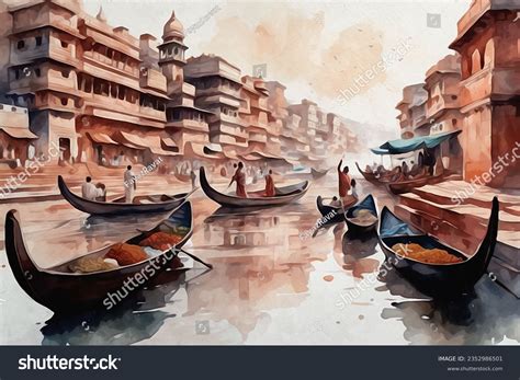 8 Varanasi Ghat Canvas Images, Stock Photos & Vectors | Shutterstock