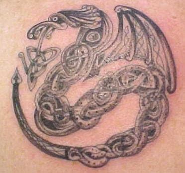 Like the knotwork | Celtic dragon tattoos, Welsh tattoo, Dragon tattoo