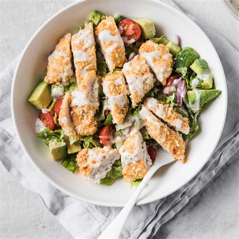 Crispy Chicken Tender Salad Made EASY! | Laura Fuentes