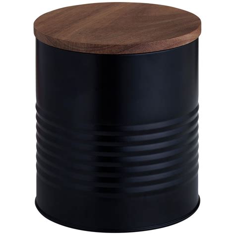 Wilko Black Metal Storage Canister | Wilko