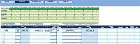 Booking Calendar Template Excel - Conference Room Booking Reservation Database Template ...