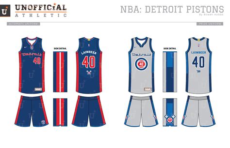 UNOFFICiAL ATHLETIC | Detroit Pistons Rebrand