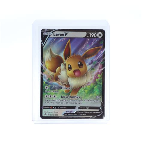 Pokemon Eevee V Full Art Black Star Promo Card - Pokemondo