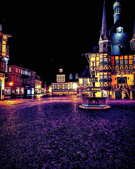 Wernigerode marketplace and town hall #germany #harz #wernigerode #townhall #cityhall # ...