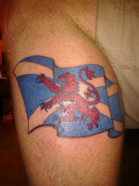 Scottish Flag tattoo