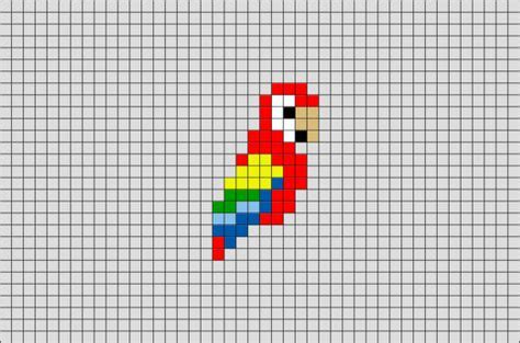 Parrot Pixel Art | Pikselitaide, Askartelu