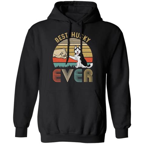 Vintage Best Husky Dad Ever Bump Fit Funny Dad Gifts Shirt & Hoodie - Teecentury.com