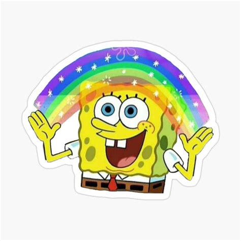 Spongebob Rainbow Meme Sticker Spongebob Rainbow | Porn Sex Picture