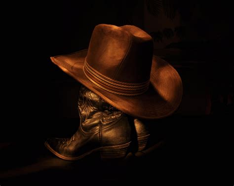 Download Still Life Boots Hat Photography Cowboy HD Wallpaper by Raventhorne