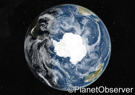 Globe centred on Antarctica - Satellite image - PlanetObserver | Flickr - Photo Sharing!