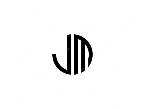 Premium Vector | Jm logo design