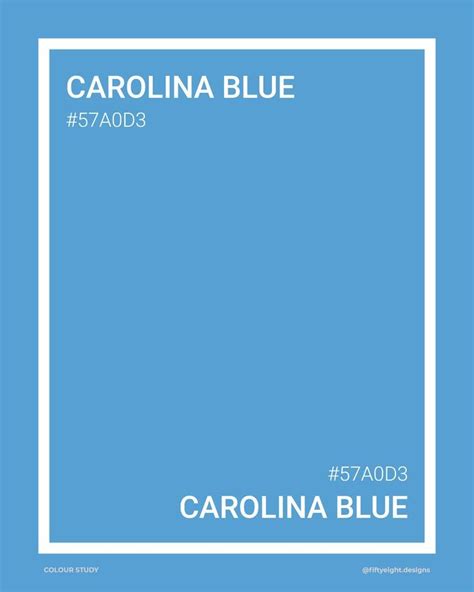 Carolina Blue | Color studies, Carolina blue, Shades of blue