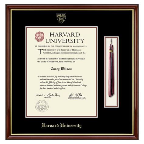 Official Harvard Diploma Frame with Tassel Display- Graduation Gift ...