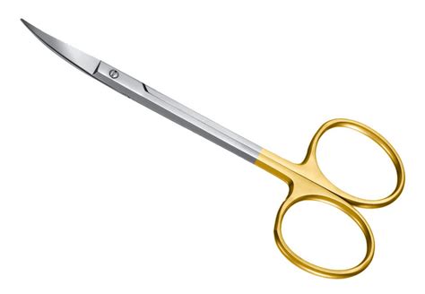 SCISSORS, SURGICAL TISSUE, DENTAL IRIS GUM SCISSORS - WITH TC-INSERT, STRAIGHT,11,5 CM-46.050.11TC