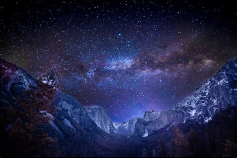 Yosemite, Tunnel View at night | Yosemite at night The pictu… | Flickr