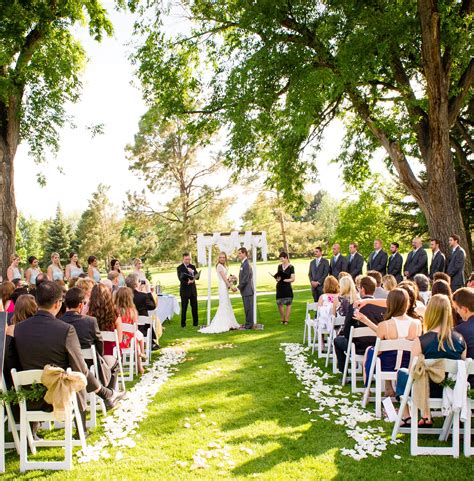 Outdoor ceremony at Boulder Country Club Photograph by Christina Kiffney | Colorado wedding ...