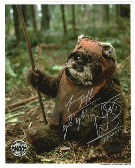 Autographed photo of Warwick Davis as Wicket the Ewok | Flickr