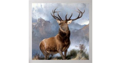 The Monarch of the Glen by Sir Edwin Landseer Poster | Zazzle