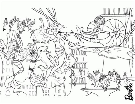 barbie dreamtopia mermaid coloring pages - Clip Art Library