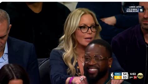 Lakers Owner Jeanie Buss Gets Handsy With Dwyane Wade And The Internet ...