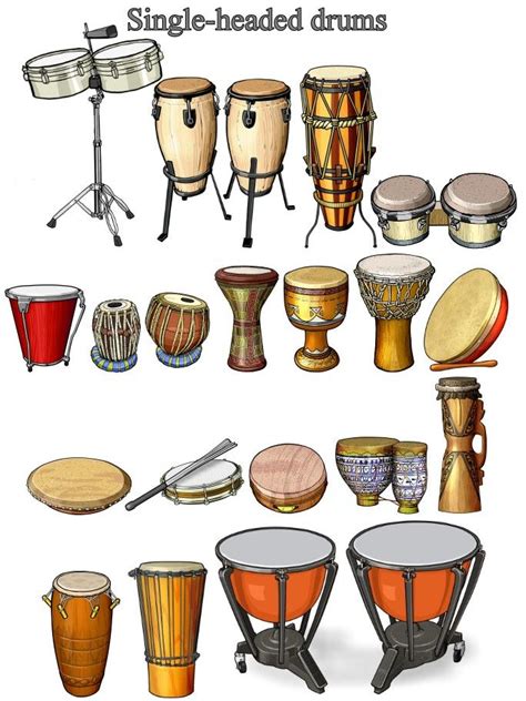 single-headed drums / #drum | Drums, Percussion instruments, Percussion