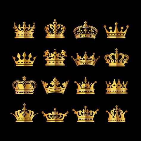 Premium Vector | Golden Crown Vector Symbol