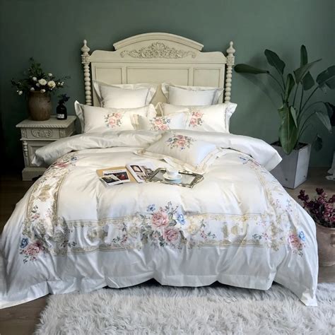 luxury Embroidered 120S Egyeptian cotton Royal Bedding sets Queen King ...