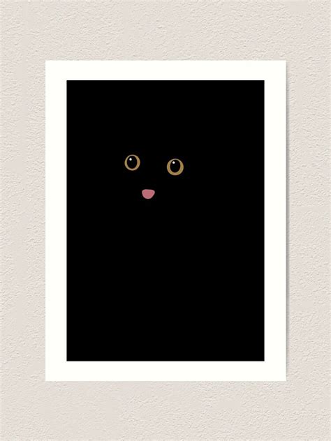 "Void Black Cat Blep - Funny Cat Memes" Art Print for Sale by fanjerX ...