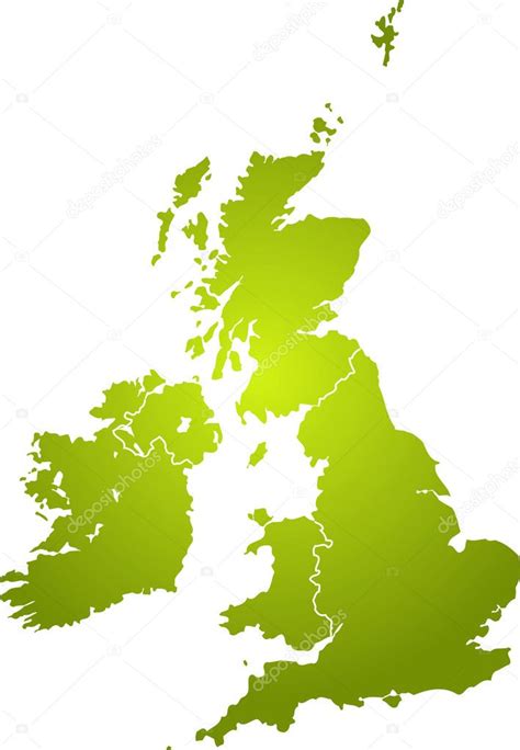 Uk map green — Stock Vector © Nicemonkey #3409471