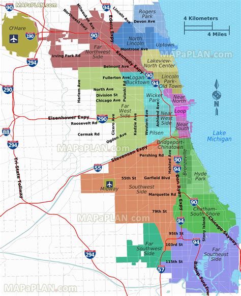 Printable Map Of Chicago Neighborhoods