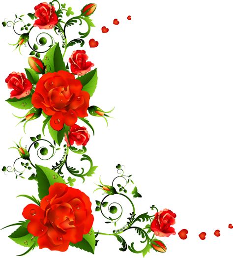 Rose Flower Clip art - flower border png download - 1443*1600 - Free Transparent Rose png ...