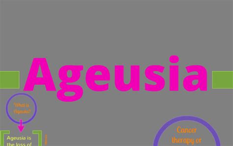 Ageusia by Dylann Wilkinson on Prezi