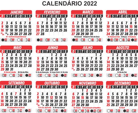 Calendario 2022 Para Imprimir