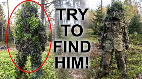 How to Hide - Ghillie Suit in Action - YouTube