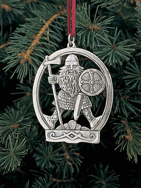 Viking Warrior Ornament | Ornaments, Scandinavian gift, Pewter ornaments
