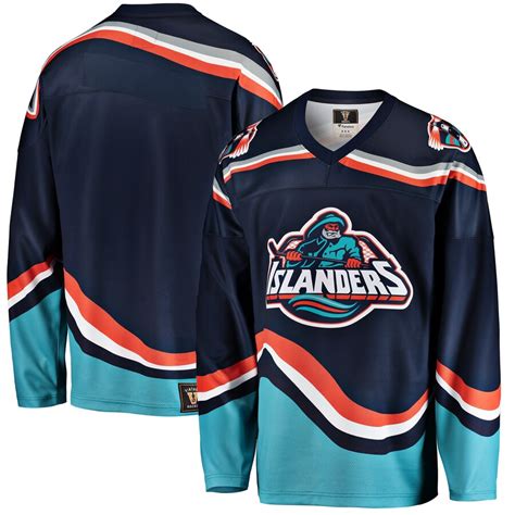 Fanatics Branded New York Islanders Navy Premier Breakaway Heritage Blank Jersey