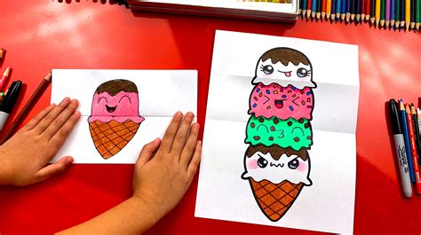 How To Draw Cute Ice Cream Cara Menggambar Es Krim Lu - vrogue.co