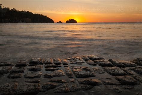 Image of Tessellated Pavement - Forestier Peninsula - Tasmania - Austockphoto