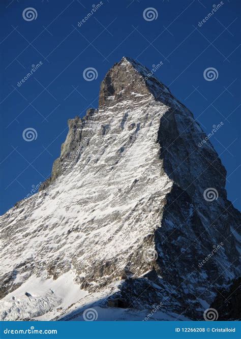 Matterhorn summit stock photo. Image of alpinism, mountaineering - 12266208