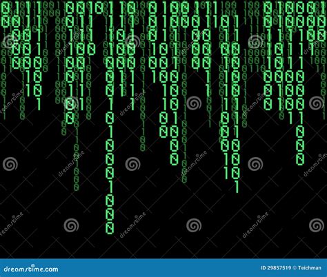 Matrix code stock vector. Illustration of binary, number - 29857519