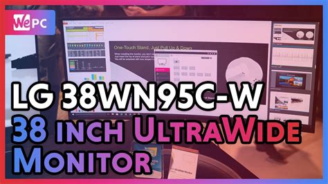 LG 38WN95C-W 38 inch UltraWide Monitor CES2020 | WePC - YouTube