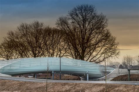 Bicycle and pedestrian bridge, Sittard-Geleen — ZJA