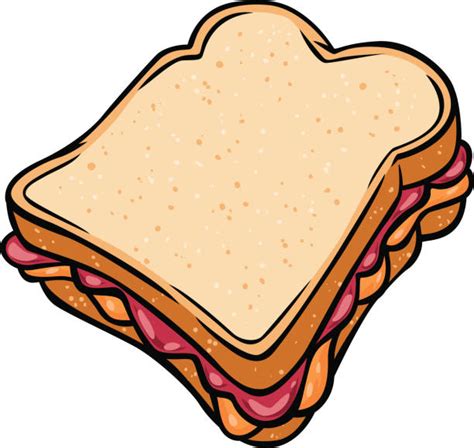 Royalty Free Peanut Butter And Jelly Sandwich Clip Art, Vector Images & Illustrations - iStock