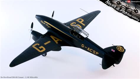 de Havilland DH.88 Comet "Black Magic" - 1/48 Mikro-Mir : r/modelmakers