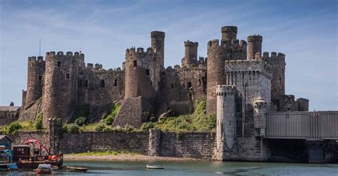 Conwy Castle, is a medieval fortification in Conwy, on the north coast of Wales. It was built by ...