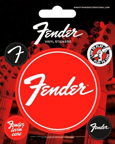 Pack de 5 Stickers FENDER - Logos - Stickers - Rock A Gogo