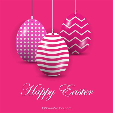 Easter Eggs in Pink Background Vector Free by 123freevectors on DeviantArt
