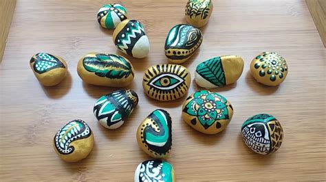 15 Easy Stone Painting Ideas | How to Paint stones with Acrylic Paints | DIY Rock Art - YouTube