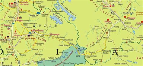 Parvati valley map