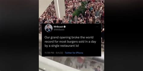 MrBeast breaks burger record on day one of restaurant opening | indy100